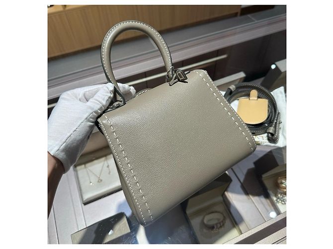 Mini borsa Delvaux Brilliant Beige - vista 11