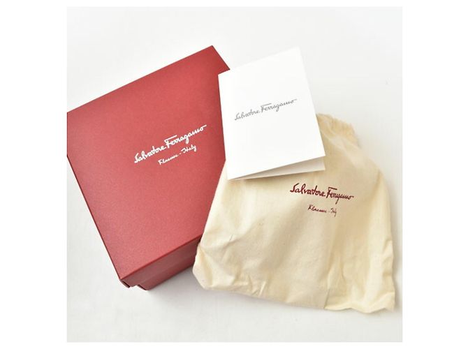 Salvatore Ferragamo Gancini Ledergürtel Braun Schwarz - Ansicht 11