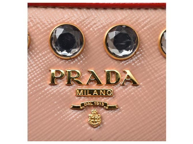 Monedero de charol Prada Beige - vista 5