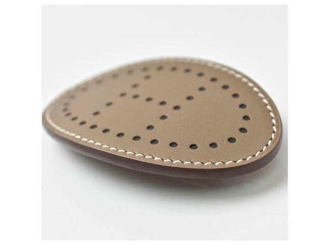 Hermès Hermes Evelyne Barrette in Etoupe Gray Taupe - vista 4