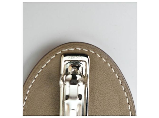 Hermès Hermes Evelyne Barrette in Etoupe Gray Taupe - vista 6