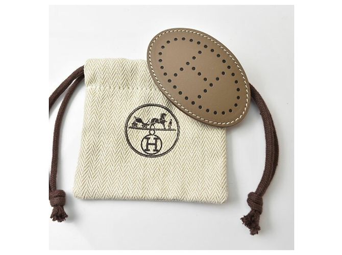 Hermès Hermes Evelyne Barrette in Etoupe Gray Taupe - vista 8