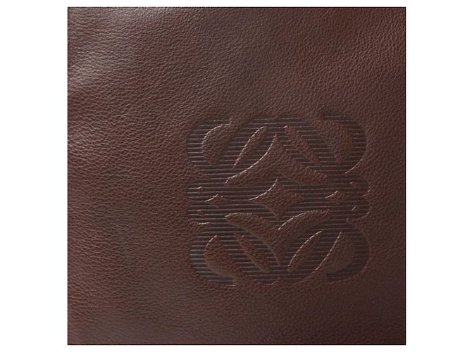Borsa a tracolla in pelle marrone Loewe - vista 4