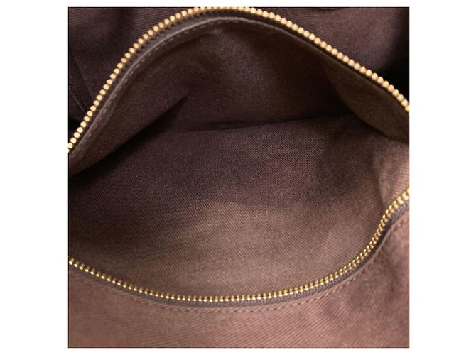 Céline Borsa a tracolla in tela Macadam Celine Marrone - vista 10