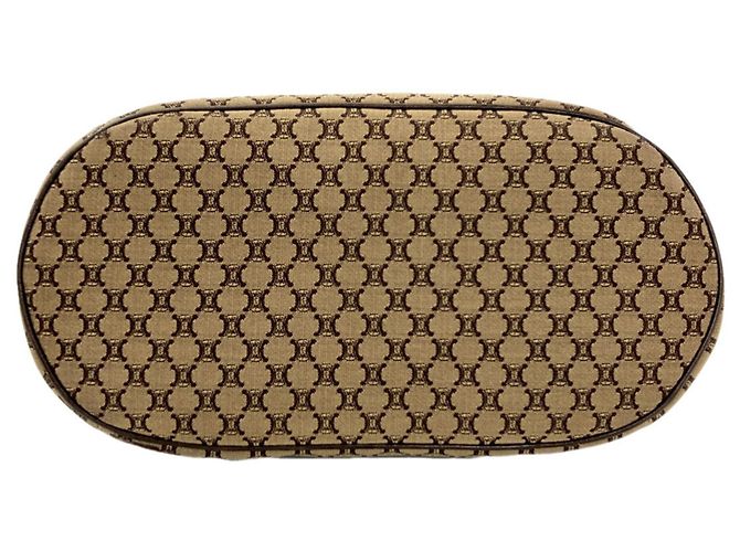 Céline Borsa a tracolla in tela Macadam Celine Marrone - vista 4