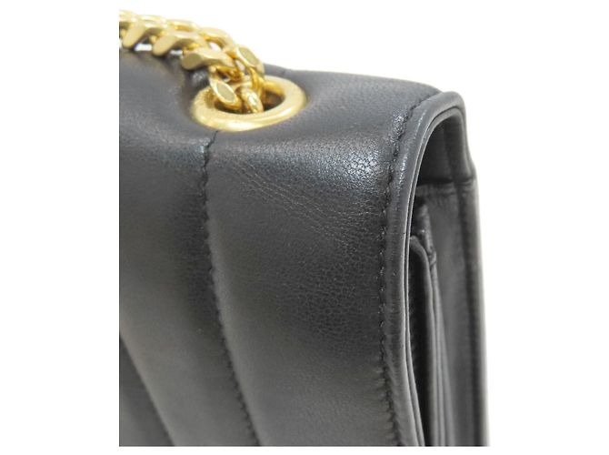 Borsa a Spalla con Catena Saint Laurent Nero - vista 12