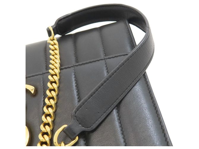 Borsa a Spalla con Catena Saint Laurent Nero - vista 15