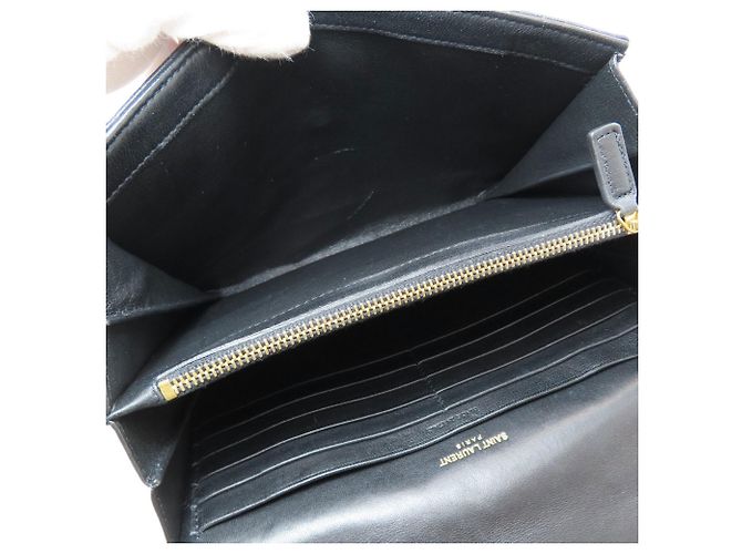 Borsa a Spalla con Catena Saint Laurent Nero - vista 5