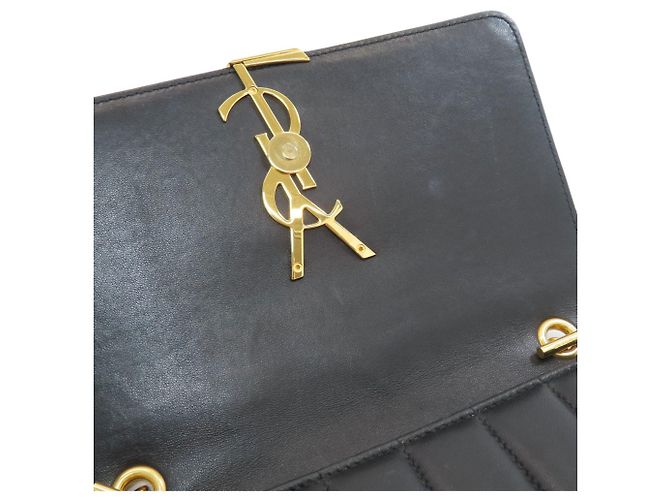 Borsa a Spalla con Catena Saint Laurent Nero - vista 7