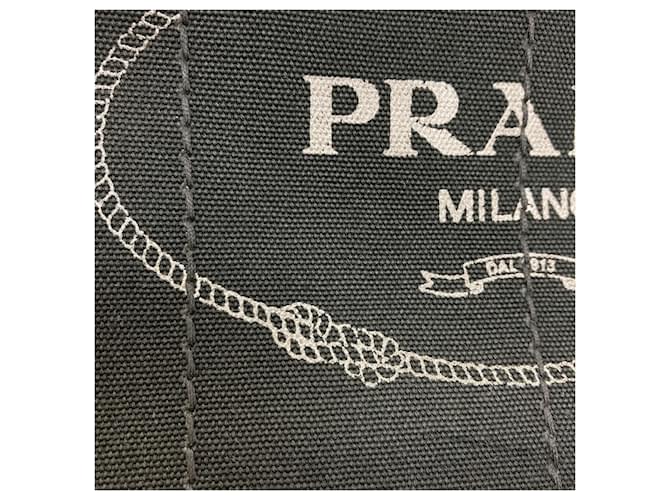 Borsa Prada Canapa Mini 2-Way Nero - vista 13