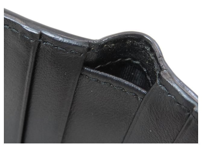 Cartera de cuero con relieve de doble pliegue Prada para mujer Negro - vista 10