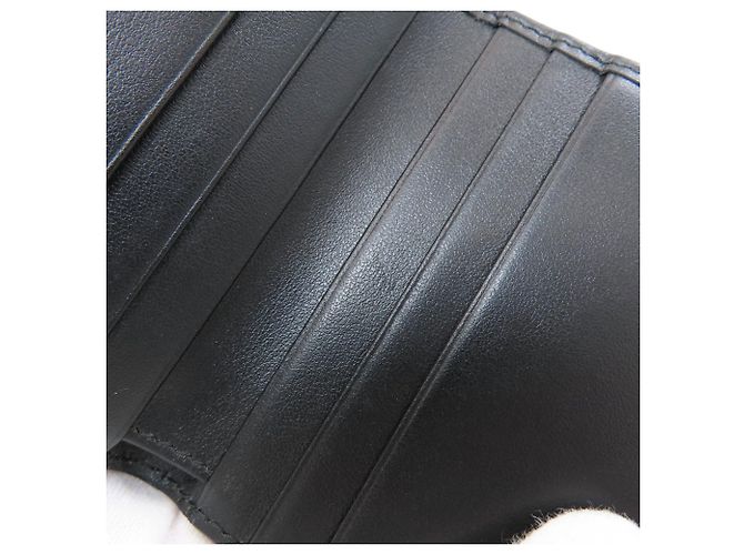 Cartera de cuero con relieve de doble pliegue Prada para mujer Negro - vista 8