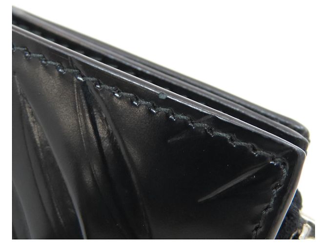 Cartera de cuero con relieve de doble pliegue Prada para mujer Negro - vista 9