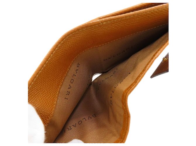 Bulgari Cartera de cuero plegable Bvlgari para mujer Castaño - vista 5
