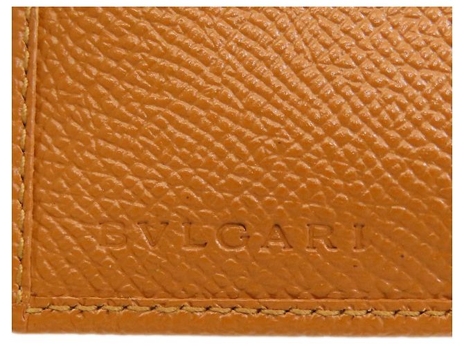 Bulgari Cartera de cuero plegable Bvlgari para mujer Castaño - vista 7