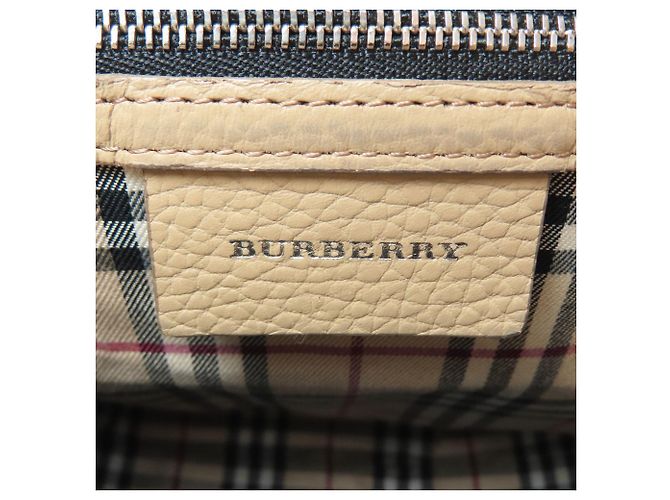 Borsa a Spalla Burberry Logo Beige - vista 6