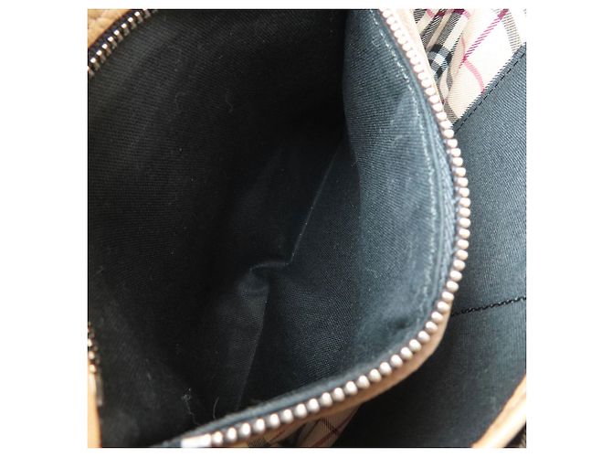 Borsa a Spalla Burberry Logo Beige - vista 8