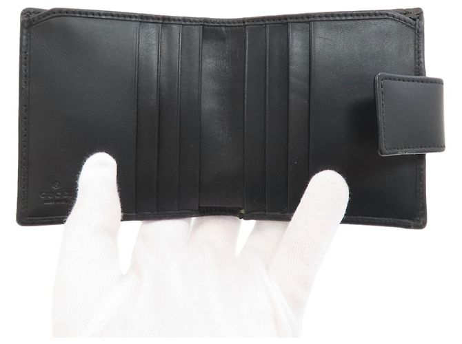Gucci Sherry Line Bi-fold Wallet Schwarz - Ansicht 4