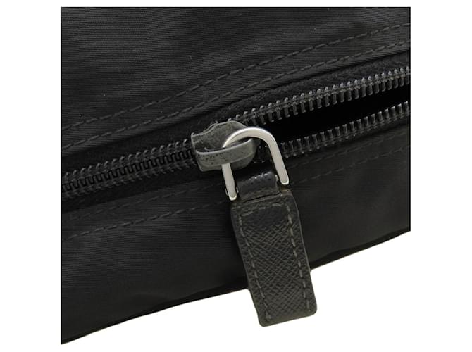 Borsa a tracolla in nylon nero Prada - vista 12