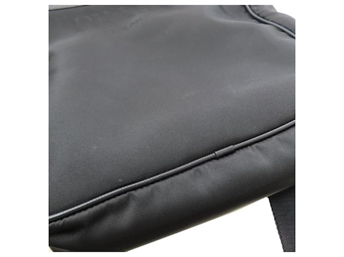 Borsa a tracolla in nylon nero Prada - vista 13