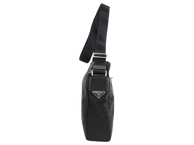 Borsa a tracolla in nylon nero Prada - vista 3