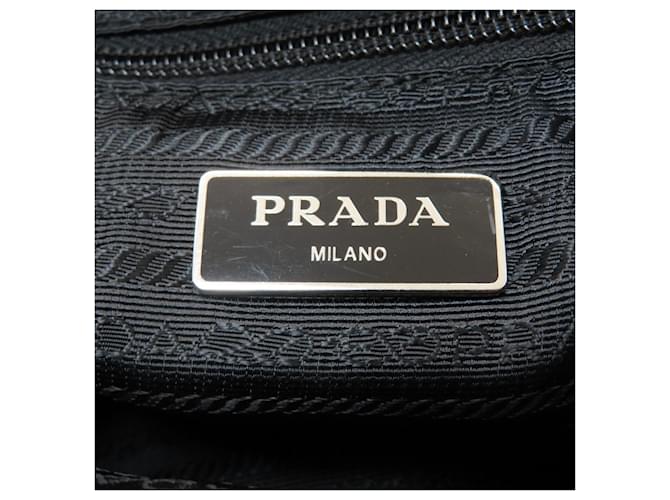 Borsa a tracolla in nylon nero Prada - vista 6