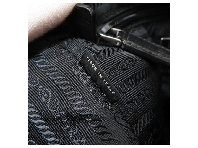 Borsa a tracolla in nylon nero Prada - vista 7