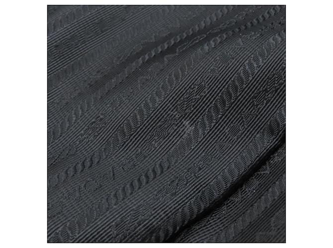 Borsa a tracolla in nylon nero Prada - vista 9
