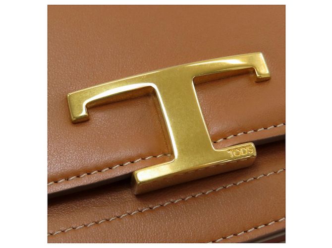 Borsa a tracolla Tod's T-Timeless Mini Marrone - vista 9