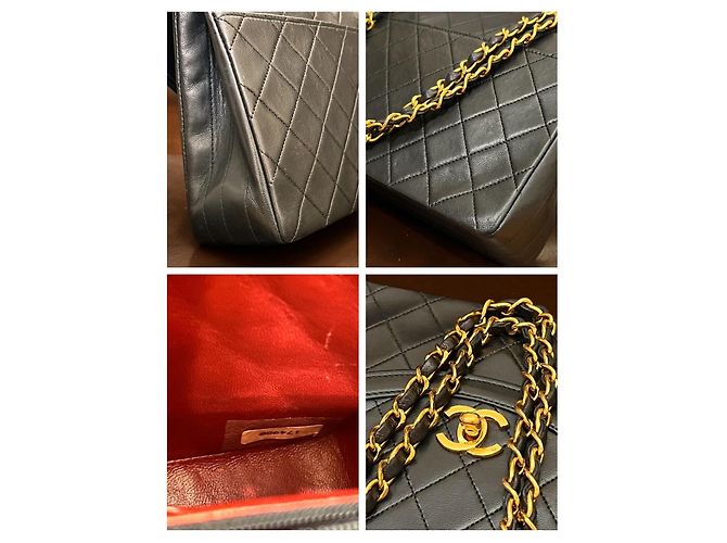 Borsa Chanel Classic Flap in pelle nera Nero - vue 4