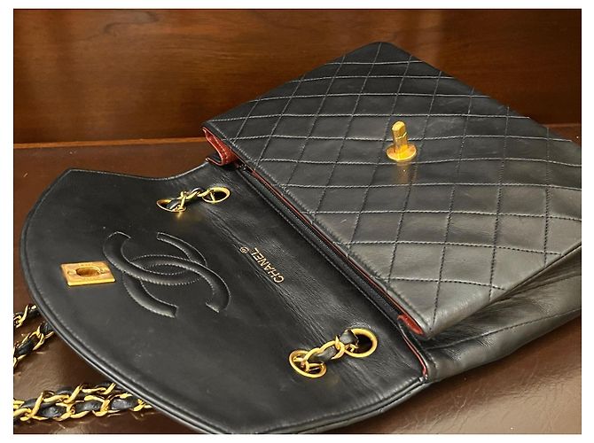 Borsa Chanel Classic Flap in pelle nera Nero - vue 5