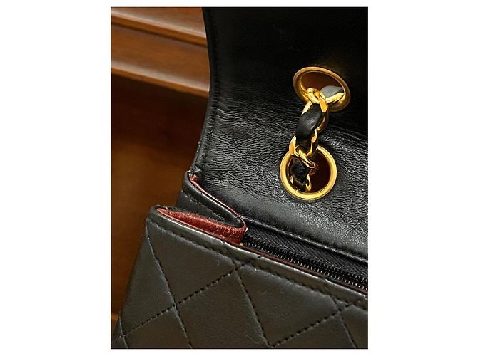 Borsa Chanel Classic Flap in pelle nera Nero - vue 6
