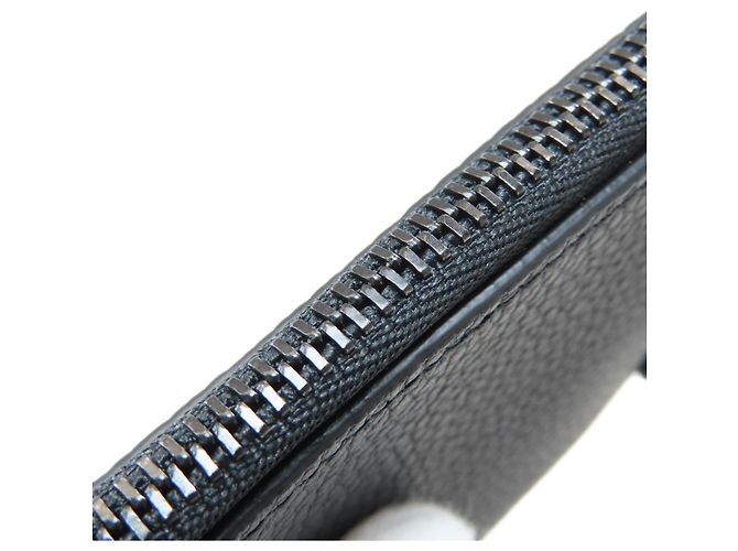 Louis Vuitton Leder Pochette Clé Aerogram Münzbeutel Schwarz - Ansicht 12