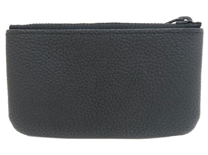 Louis Vuitton Leder Pochette Clé Aerogram Münzbeutel Schwarz - Ansicht 2
