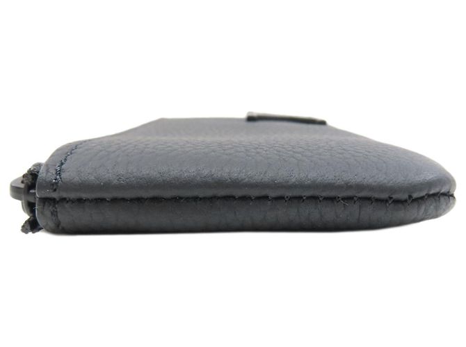 Louis Vuitton Leder Pochette Clé Aerogram Münzbeutel Schwarz - Ansicht 3