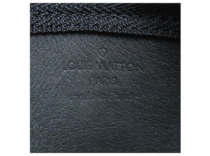 Louis Vuitton Leder Pochette Clé Aerogram Münzbeutel Schwarz - Ansicht 5