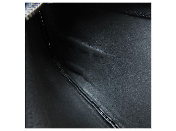 Louis Vuitton Leder Pochette Clé Aerogram Münzbeutel Schwarz - Ansicht 8