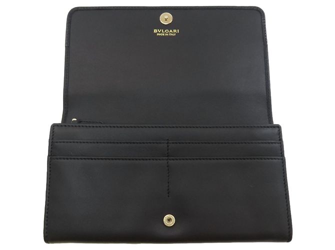 Bulgari Cartera larga de piel Bvlgari Bvlgari Negro - vista 4