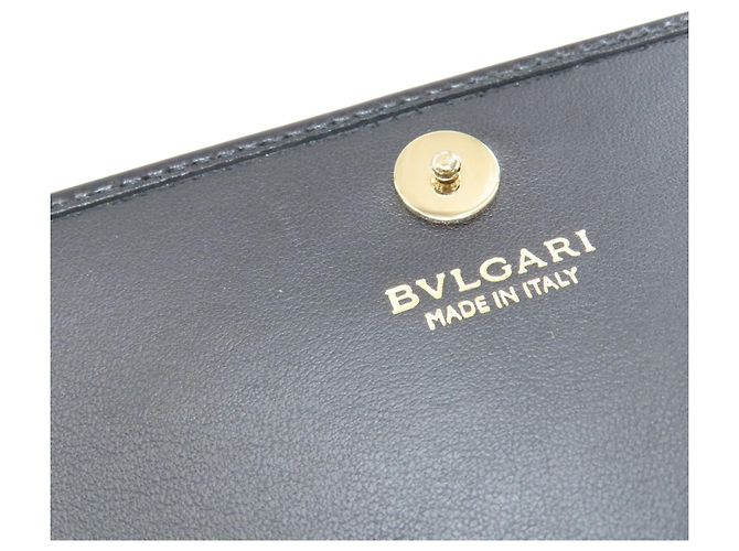 Bulgari Cartera larga de piel Bvlgari Bvlgari Negro - vista 8