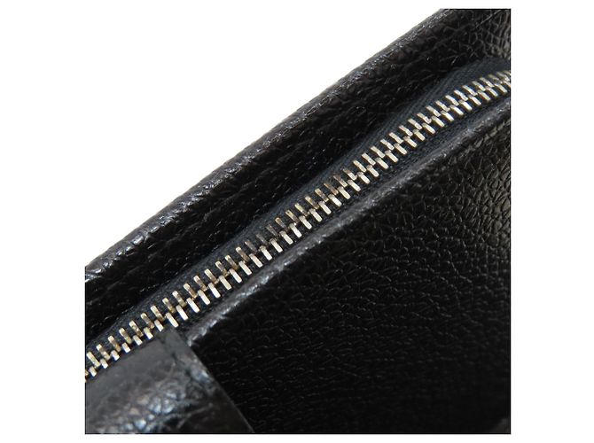 Bulgari Bvlgari Bvlgari Leder-Langgeldbörse Schwarz - Ansicht 12