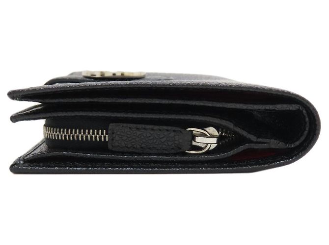 Bulgari Bvlgari Bvlgari Leder-Langgeldbörse Schwarz - Ansicht 3