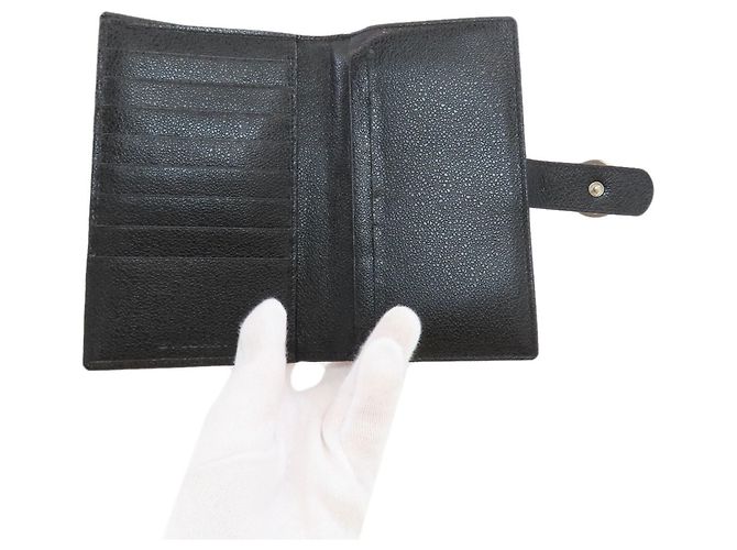 Bulgari Bvlgari Bvlgari Leder-Langgeldbörse Schwarz - Ansicht 4