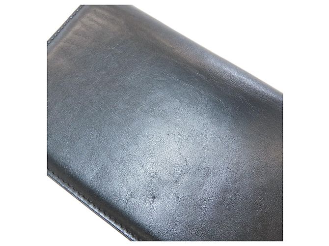 Cartera larga de cuero Chanel Coco Mark negra Negro - vista 11