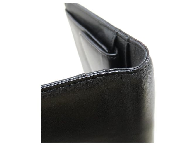 Cartera larga de cuero Chanel Coco Mark negra Negro - vista 13