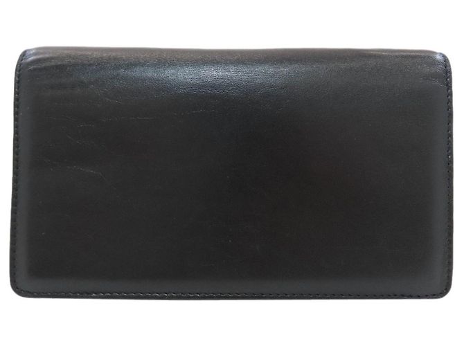 Cartera larga de cuero Chanel Coco Mark negra Negro - vista 2