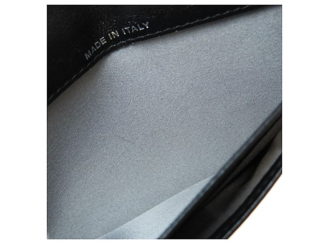 Cartera larga de cuero Chanel Coco Mark negra Negro - vista 5