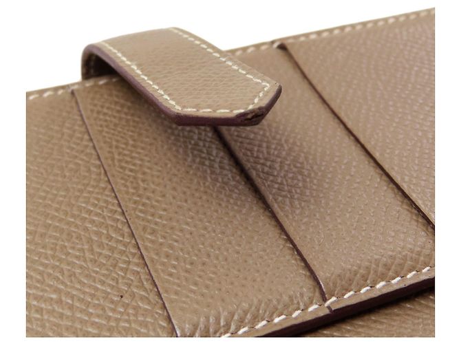 Hermès Bearn Soufflé Long Wallet Taupe - Ansicht 10