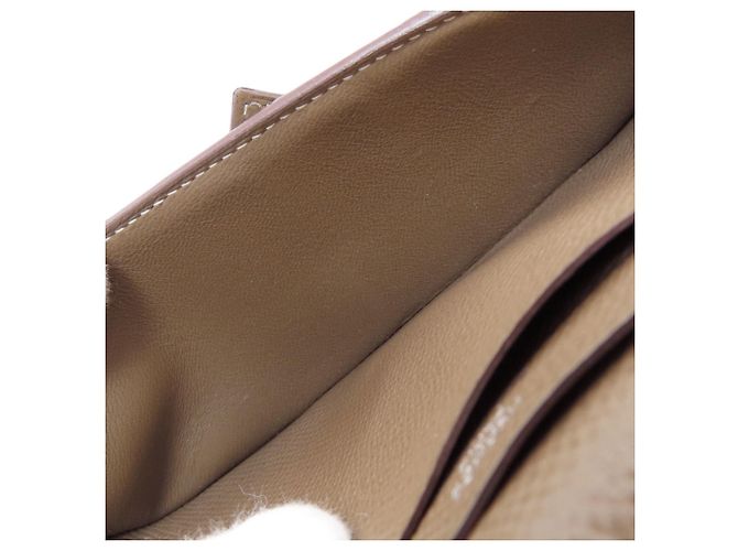 Hermès Bearn Soufflé Long Wallet Taupe - Ansicht 11