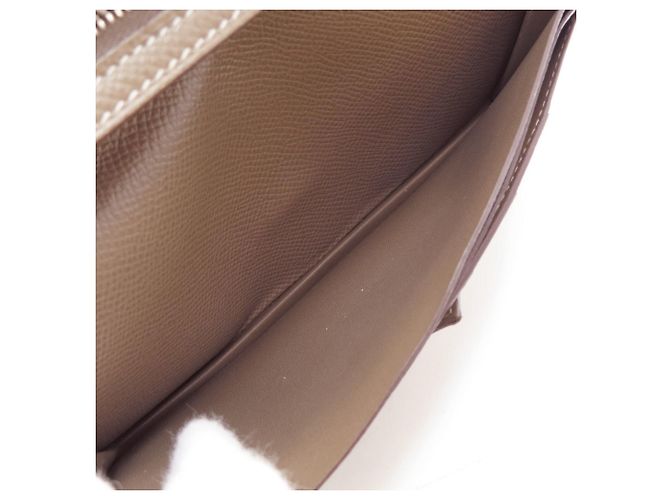 Hermès Bearn Soufflé Long Wallet Taupe - Ansicht 5