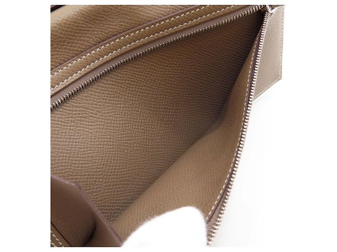Hermès Bearn Soufflé Long Wallet Taupe - Ansicht 6